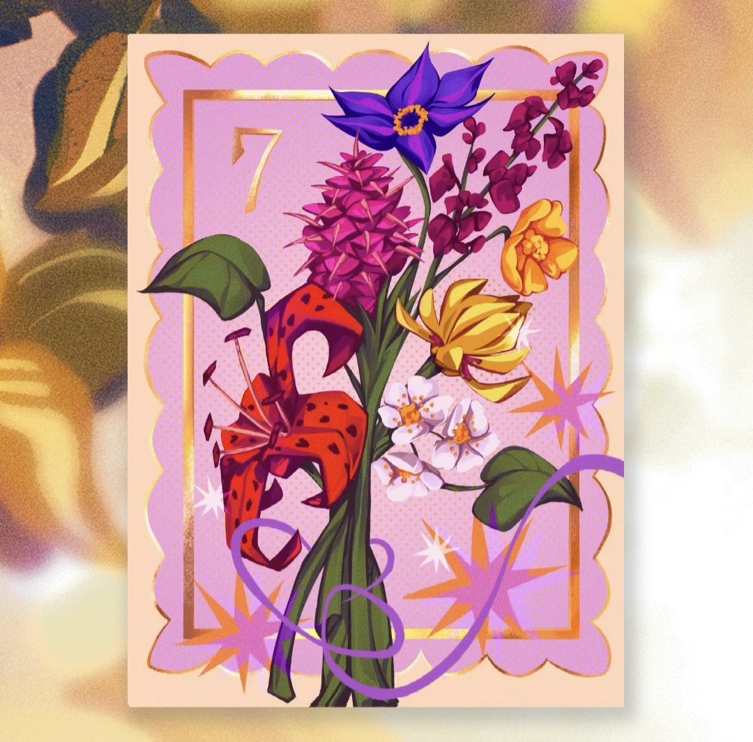 OT7 Flora Foiled Print