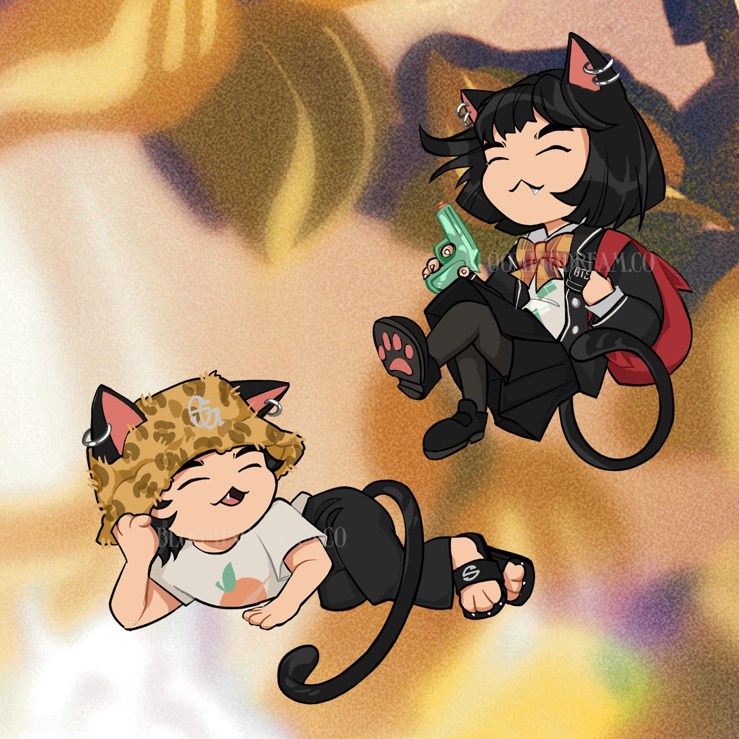 Min Meow Acrylic Charms