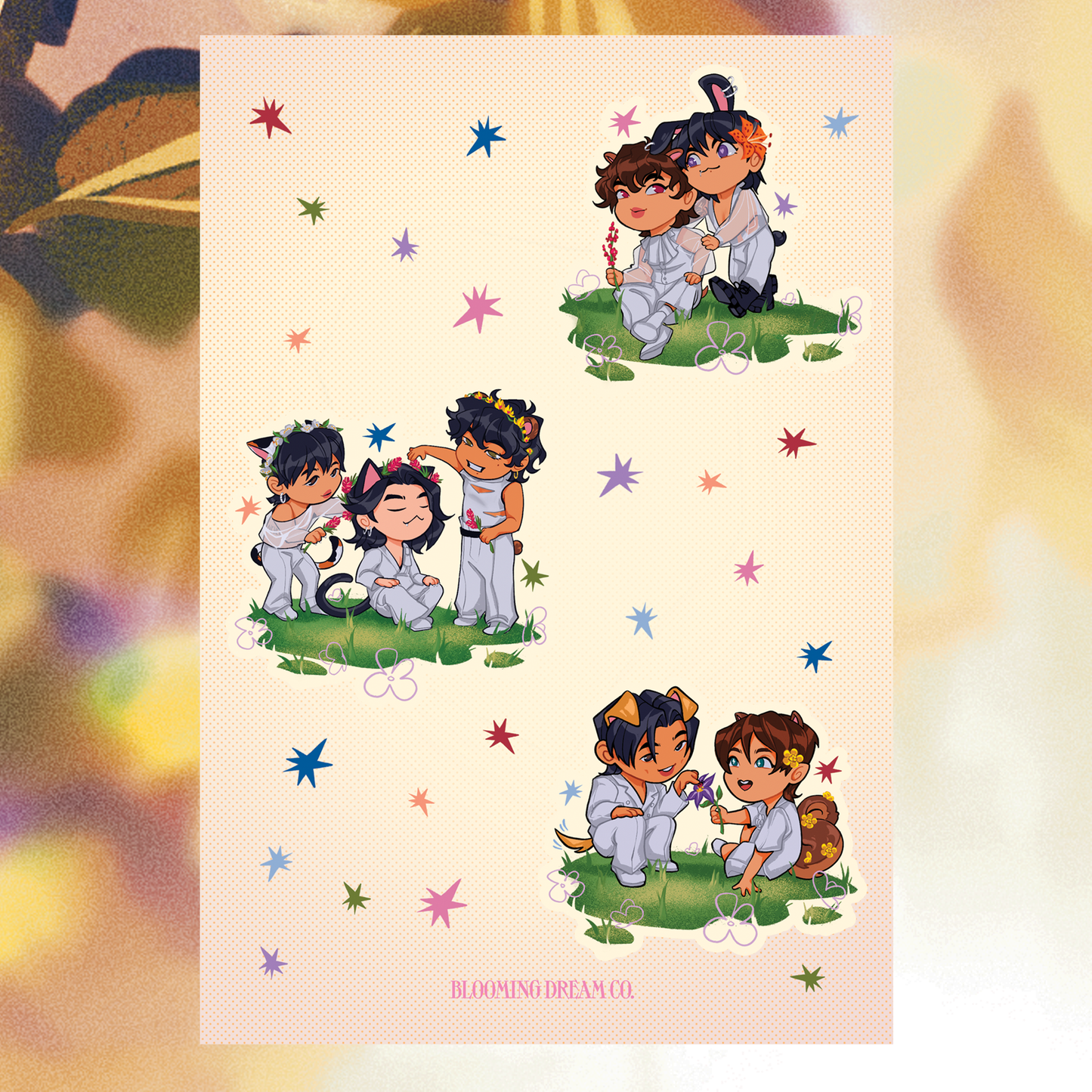 OT7 Flower Friends Sticker Sheet