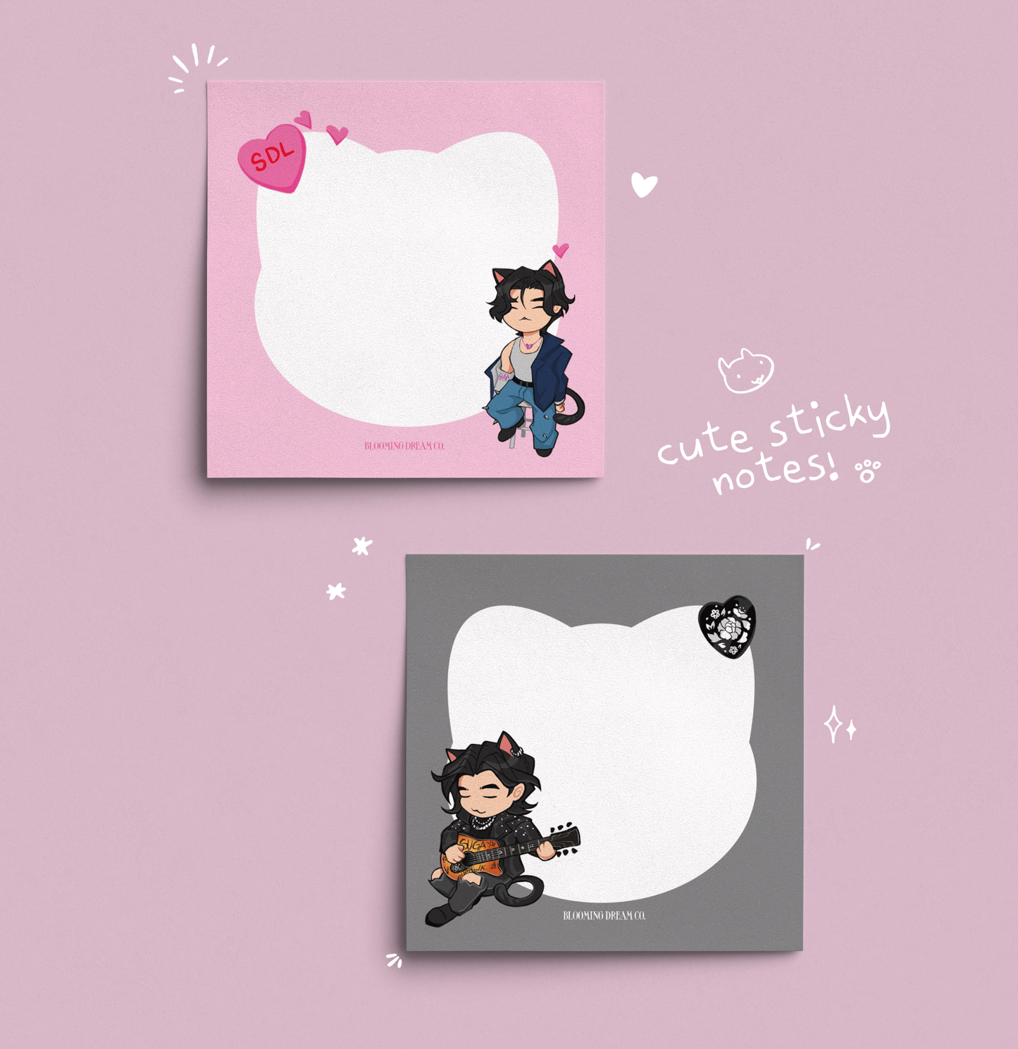 Min Meow Sticky Notes